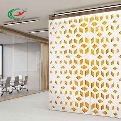 Qualità  Carved Hanging Office PET Acoustic Panels Odorless Lightweight fabbrica