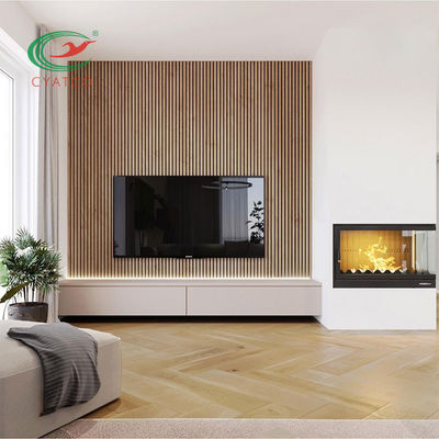 la quercia acustica di legno di 2400X600mm riveste multiuso di pannelli a prova d'umidità