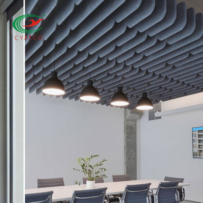 I pannelli per soffitti acustici della fibra dell'isolamento acustico rendono incombustibile multicolore