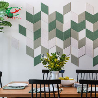 Mattonelle acustiche multicolori decorative per isolamento acustico non tossico