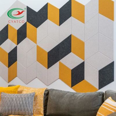 Mattonelle acustiche inoffensive pratiche della parete, pannelli di parete insonorizzati decorativi stabili