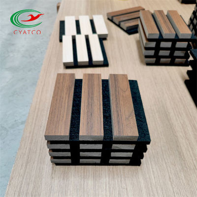 Il pannello acustico sano di legno del FSC impiallaccia Mildewproof per il salone