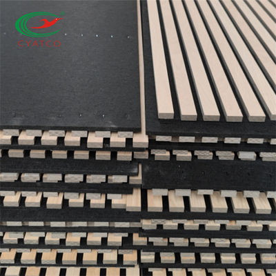 Pannelli di legno acustici inoffensivi non tossici della stecca, stecche acustiche ignifughe del soffitto