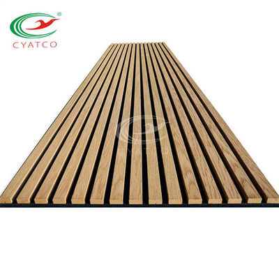 Laminato impiallacci i pannelli di parete di legno della stecca acustica Mildewproof insipido