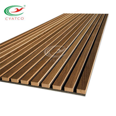 Laminato impiallacci i pannelli di parete di legno della stecca acustica Mildewproof insipido