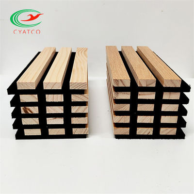 Pannelli sani a prova di fuoco inodori per le pareti, pannelli acustici di legno scanalati non tossici