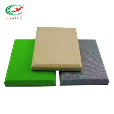 Fibra di vetro a prova di fuoco insipida multicolore del pannello acustico del tessuto della parete