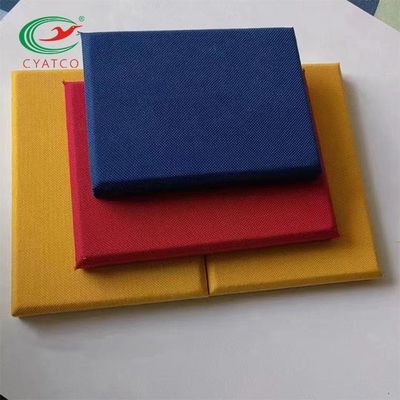 Il tessuto non tossico inoffensivo ha avvolto i pannelli sani, tessuto a prova d'umidità del pannello acustico