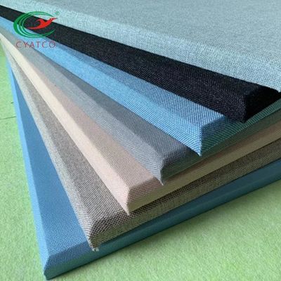 Fibra di vetro a prova di fuoco insipida multicolore del pannello acustico del tessuto della parete