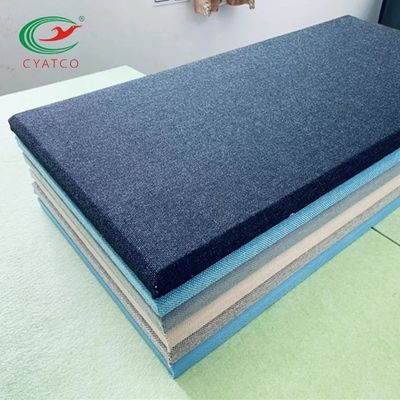 Fibra di vetro a prova di fuoco insipida multicolore del pannello acustico del tessuto della parete