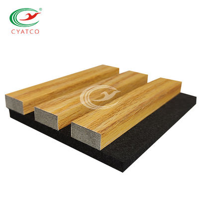 Parete acustica della stecca dell'impiallacciatura di legno decorativa resistente all'uso