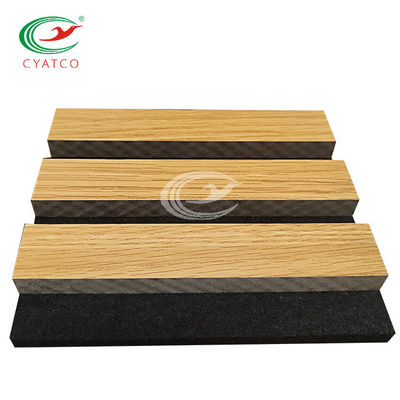 Parete acustica della stecca dell'impiallacciatura di legno decorativa resistente all'uso