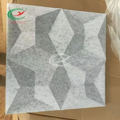 Pannello acustico Mildewproof della fibra di poliestere della parete del diamante 3D inodoro