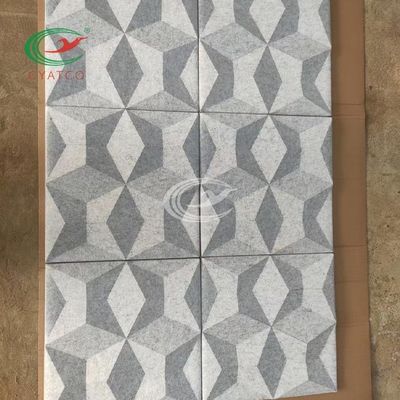 Pannello acustico Mildewproof della fibra di poliestere della parete del diamante 3D inodoro