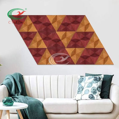 3D inoffensivo stabile Diamond Wall Panels, audio strati multicolori di assorbimento