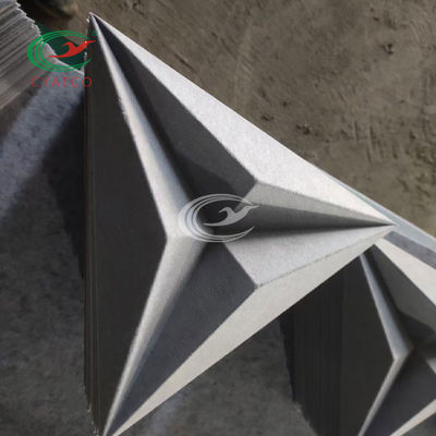 Pannello acustico decorativo triangolare 3D della fibra di poliestere a prova d'umidità