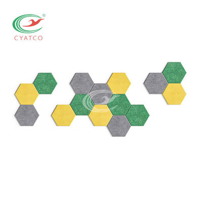 Mattonelle di fono assorbente di esagono, mattonelle acustiche leggere per le pareti di isolamento acustico