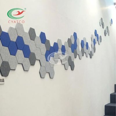 Mattonelle di fono assorbente di esagono, mattonelle acustiche leggere per le pareti di isolamento acustico