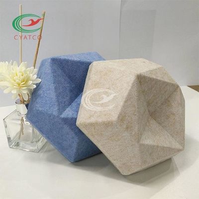 Pannelli acustici ritenuti inodori di esagono per la decorazione della parete 3D