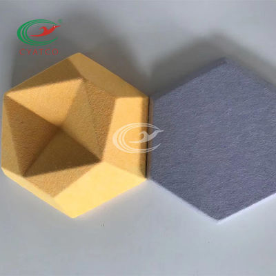 Fibra di poliestere a prova di fuoco leggera dei pannelli acustici di esagono 3D