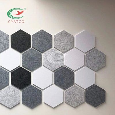 Pannelli a parete a prova di fuoco in feltro, rivestimento a parete acustico decorativo inodore