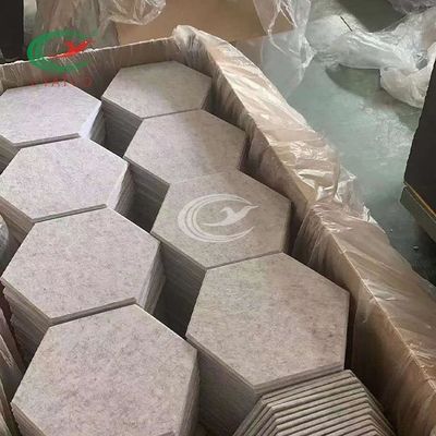 Pannelli per soffitti di esagono ritenuti poliestere, mattonelle acustiche esagonali della parete del ristorante