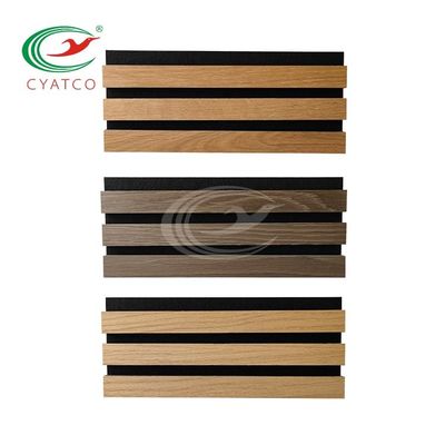3D Wood Slat Wall Multifunzionale Unico pannello murario a piombo Pannello interno a griglia di grano di legno
