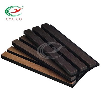 Spessore su misura acustico di legno curvo dei pannelli di parete della scanalatura
