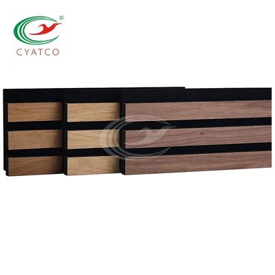 Spessore su misura acustico di legno curvo dei pannelli di parete della scanalatura