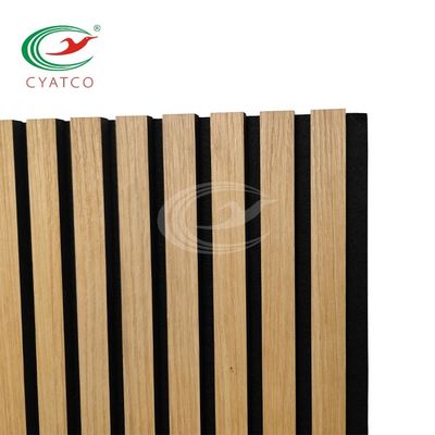 3D Wood Slat Wall Multifunzionale Unico pannello murario a piombo Pannello interno a griglia di grano di legno