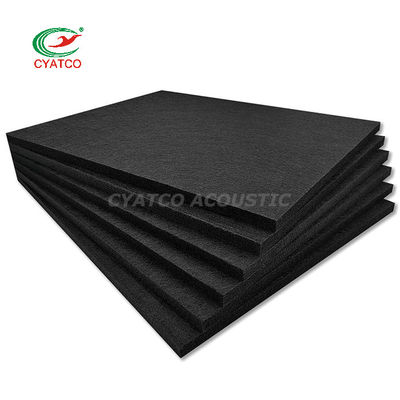12 mm pannelli per pareti in feltro nero rettangolare imbottitura insonorizzante per decorazioni per uffici