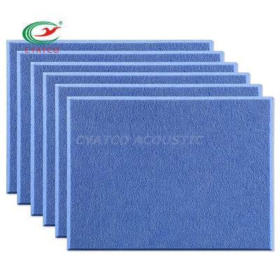 Forma personalizzata pannelli murali in feltro blu trattamento acustico ecologico per le aule