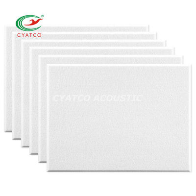 10 pacchetti di pannelli acustici in fibra di polietero bianco da 18 mm per decorazioni murali