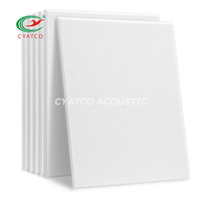 10 pacchetti di pannelli acustici in fibra di polietero bianco da 18 mm per decorazioni murali