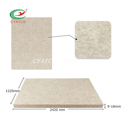 9mm Camel Polyeater Fibra Acustica Pannelli Saloni di spettacolo Blocco del suono Assorbente Rivestimento