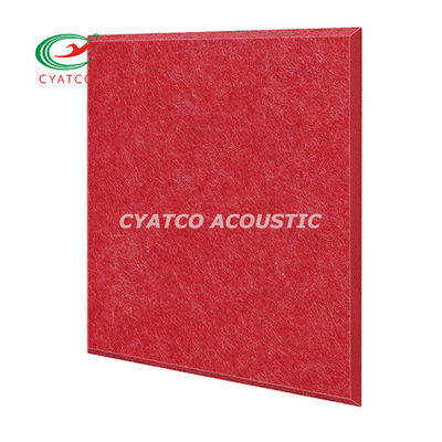 9mm Polyeater Rosso Fibra Stop Echoes Feltro Pannelli Pareti Biveled Bordatura anti-suono Imbottitura