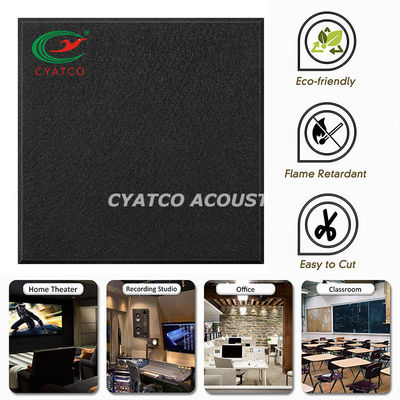 Controllo Reverb Feltre Pannelli a parete Inodore 9mm Nero Polyeater Fibra Acustica Pannelli