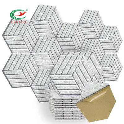 Moderni pannelli acustici esagonali pannelli acustici poliesterici multicolori