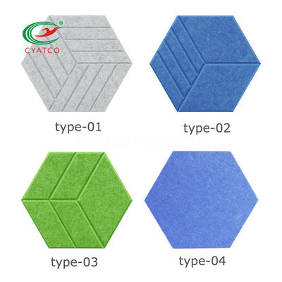 Prodotto ODM Self Adhesive Hexagon Acoustic Panels For Music Room